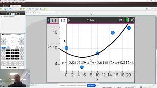 Regressions on TI Nspire