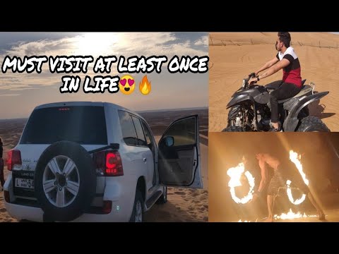 DUBAI DESERT SAFARI – Full Day VLOG. Safari,ATV Ride,Camping,Light Shows. Must Visit Place In Life😍