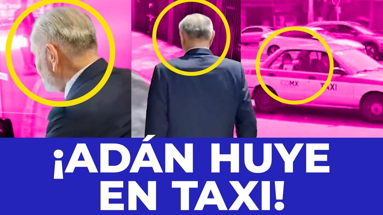¡COBARDE ESCAPE! Reporteros acorralan a Adán Augusto y huye en taxi del Senado
