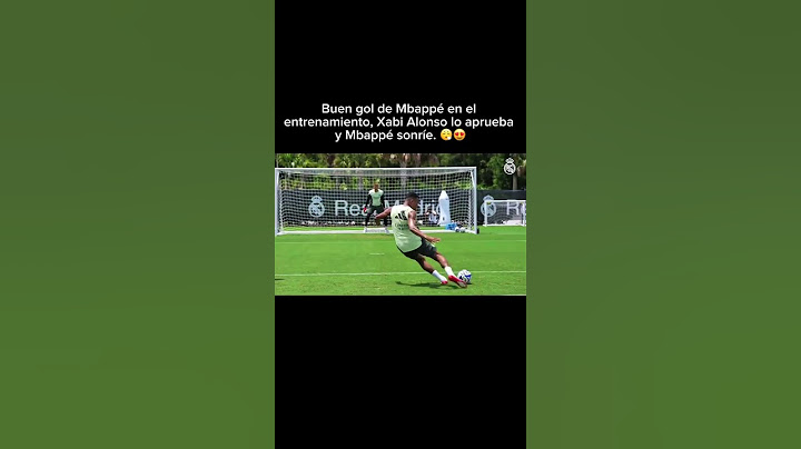 Buen gol de Mbappé en el entrenamiento, Xabi Alonso lo aprueba y Mbappé sonríe después. 😮‍💨😍