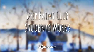 Deep Paint Workshop student works 立体絵画教室