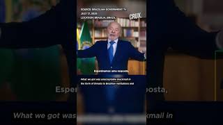 'Unacceptable Blackmail…' Brazil’s Lula Hits Back at Trump Tariff Threat