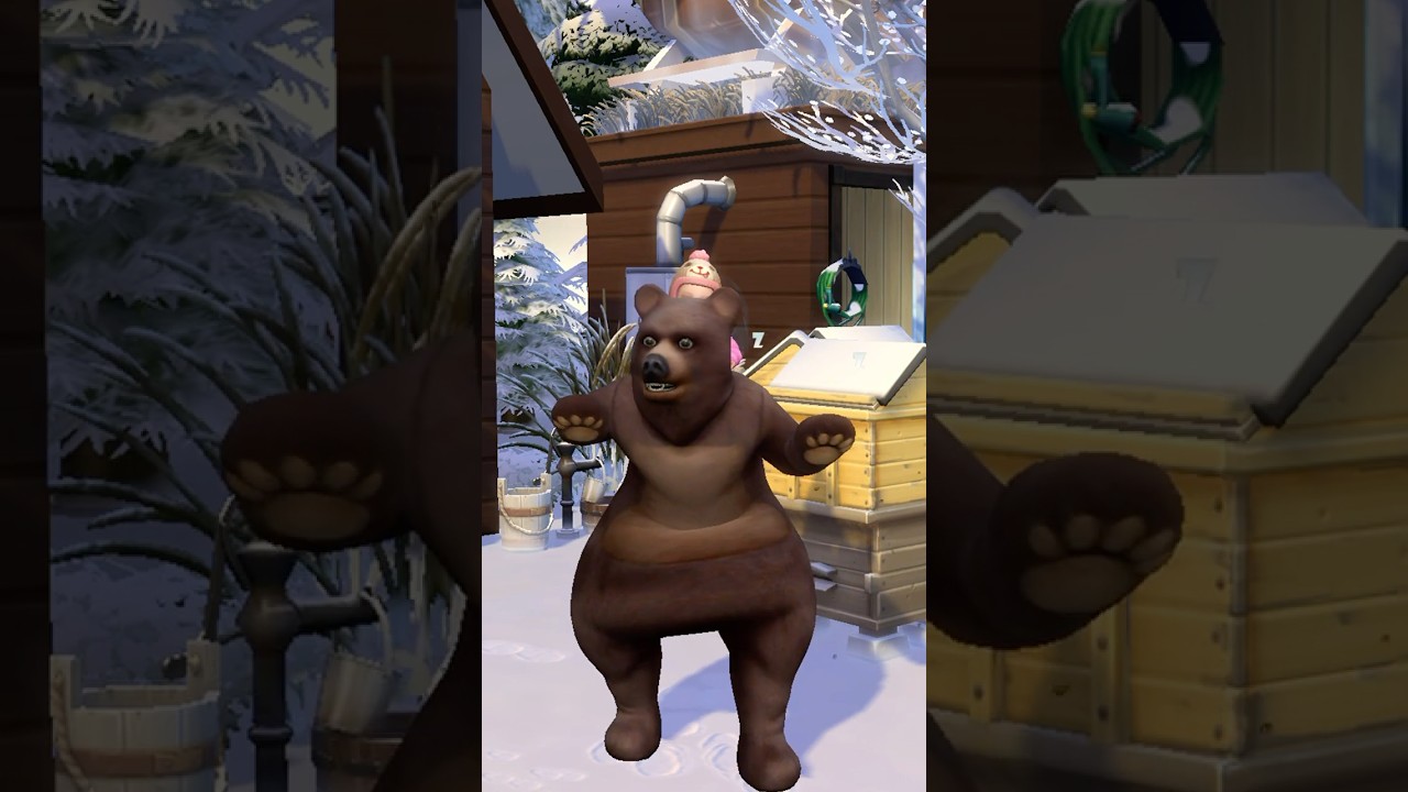 Masha and the Bear in The Sims 4  