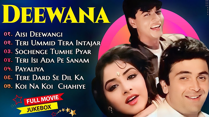 Deewana Movie All Songs || Audio Jukebox ||Rishi Kapoor & Divya Bharti,Shahrukh Khan