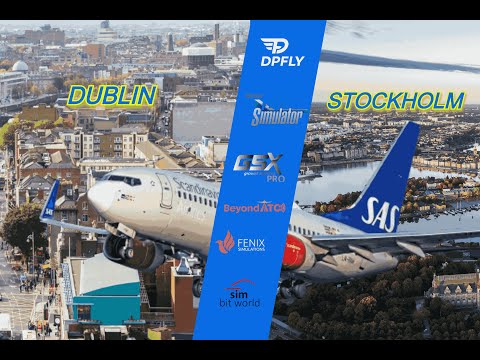 Scandinavian Airlines B737800 Flight  Dublin to Stockholm  Beautiful Northern Europe  MSFS 2020