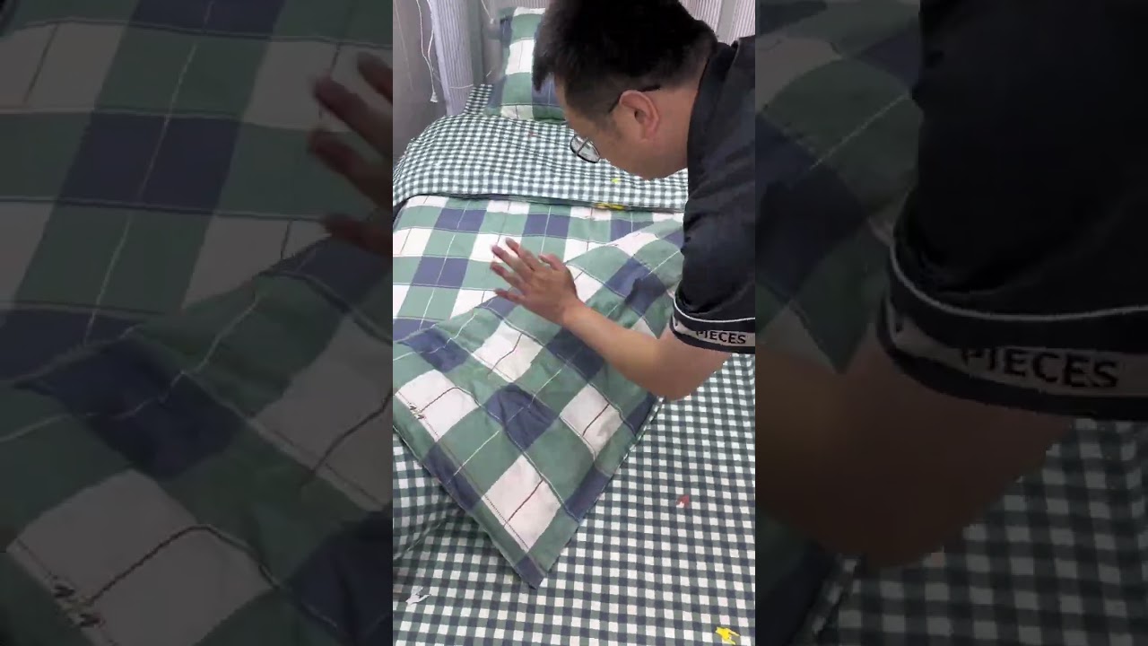 Pure cotton three-piece set Single quilt cover does not fade or pill Pure cotton three-piece set.