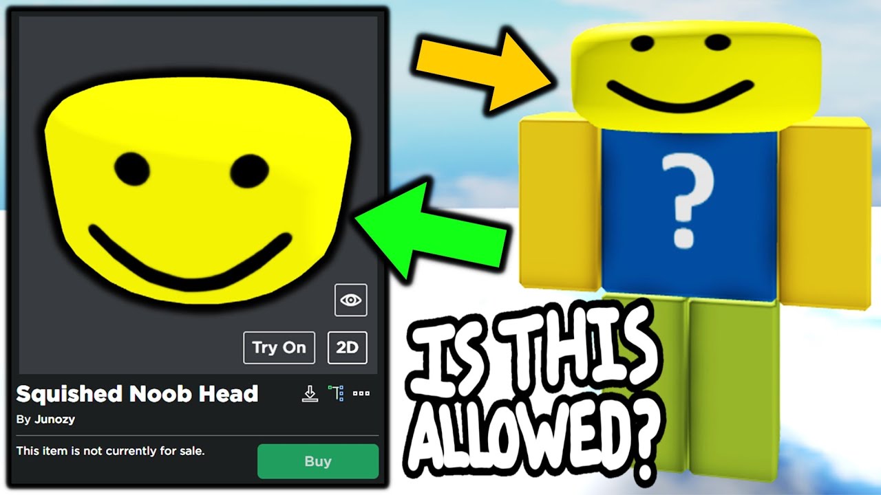 Big Noob Head - Roblox