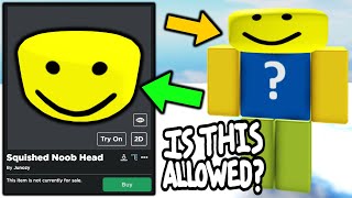 A New Ugc Bighead Got Uploaded Will It Get Deleted Roblox Youtube - back of roblox noob head