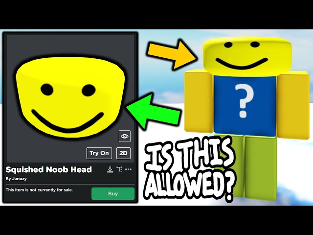 Big Noob Head (Jacket Accessory) #Roblox #ugc #funny #memes #cute