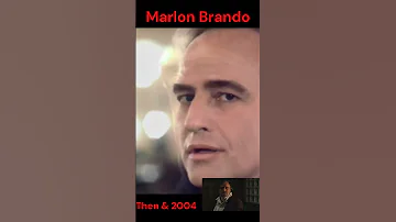 Marlon Brando then and 2004 #marlonbrando  #thegodfather  #vitocorleone
