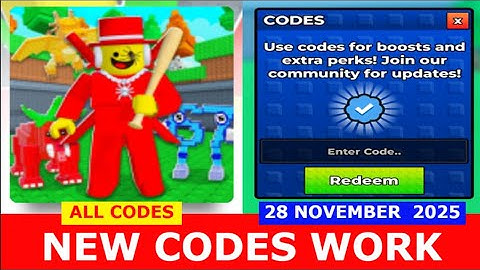 *NEW CODES* [UPD] Brainrot Clicker Simulator ROBLOX | ALL CODES | November 28, 2025