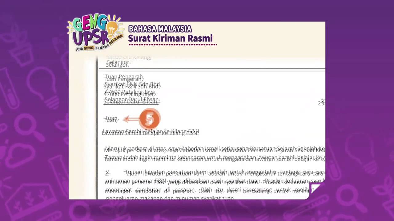 Surat Kiriman Rasmi Yang Pendek - Rasmi L