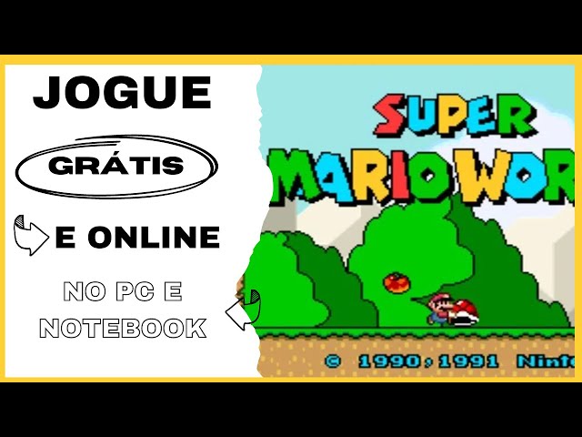 Jogo do Mario Online: Jogue agora através do computador e celular
