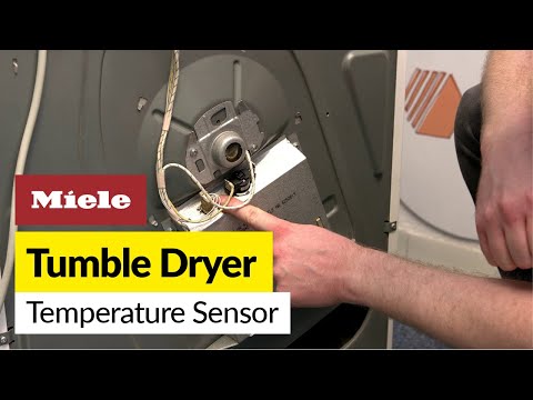 How to replace the temperature sensor on a Miele tumble dryer