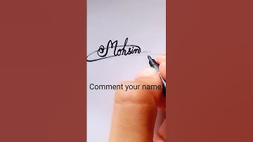 Mohsin name signature #short  #shorts#signature#shortsviral