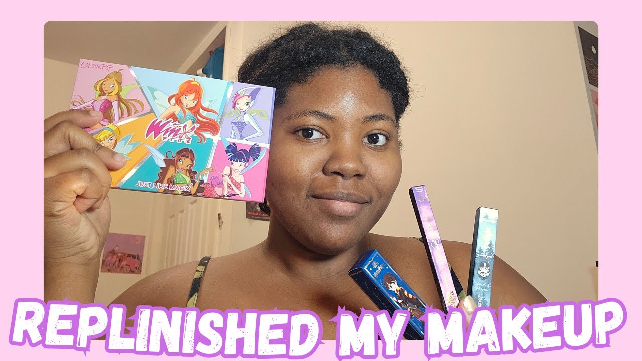 TRYING COLOURPOP COLLAB  MAKEUP | WINX, HARRY POTTER, TWILIGHT, BRATZ