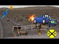 Trains vs Cars – BeamNG Drive#vfxicecream#funtooztv#