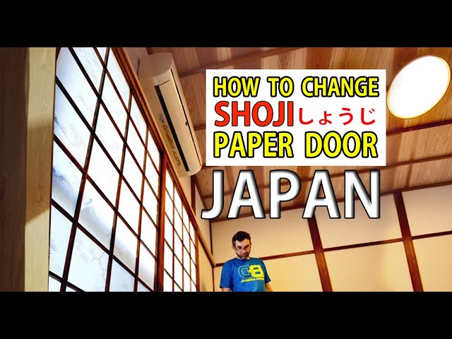 HOW TO CHANGE [しょうじ  SHOJI] JAPANESE PAPER SLIDING DOOR class=
