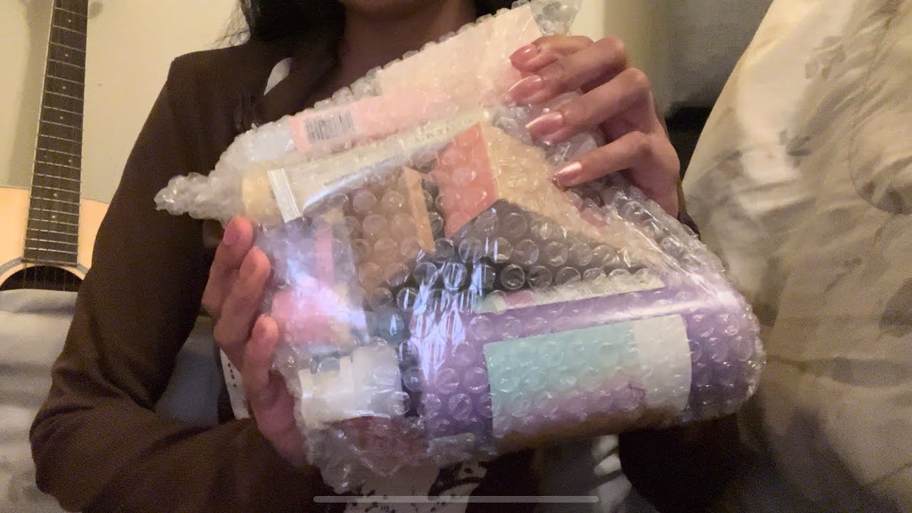 Lofi Asmr | Yesstyle skincare & makeup haul | rummaging, tapping, scratching