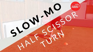 Half Scissor Turn ⚽️ FOOTBALL SKILLS IN SLOW MOTION