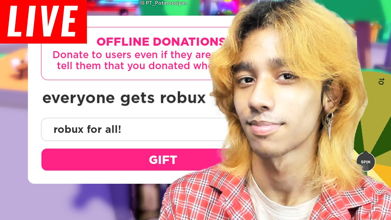 🔴LIVE PLS DONATE  GIVING FREE ROBUX TO VIEWERS!🔴 : r/plsdonateonroblox