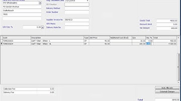Processing   Goods Receiving   5   Line Discount