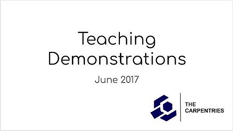 Teaching Demonstrations
