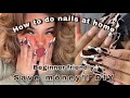 HOW TO DO YOUR NAILS AT HOME | DIY fake nails *no acrylic*