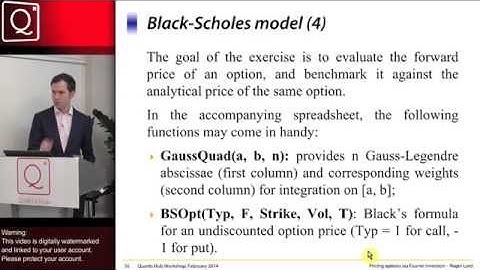 Pricing Options via Fourier Inversion & Simulation of Stochastic Volatility Models - Session Sample