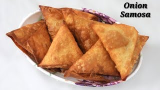Onion Samosa Recipe in Kannada | ಈರುಳ್ಳಿ ಸಮೋಸ | Quick Onion Samosa recipe in Kannada | Rekha Aduge
