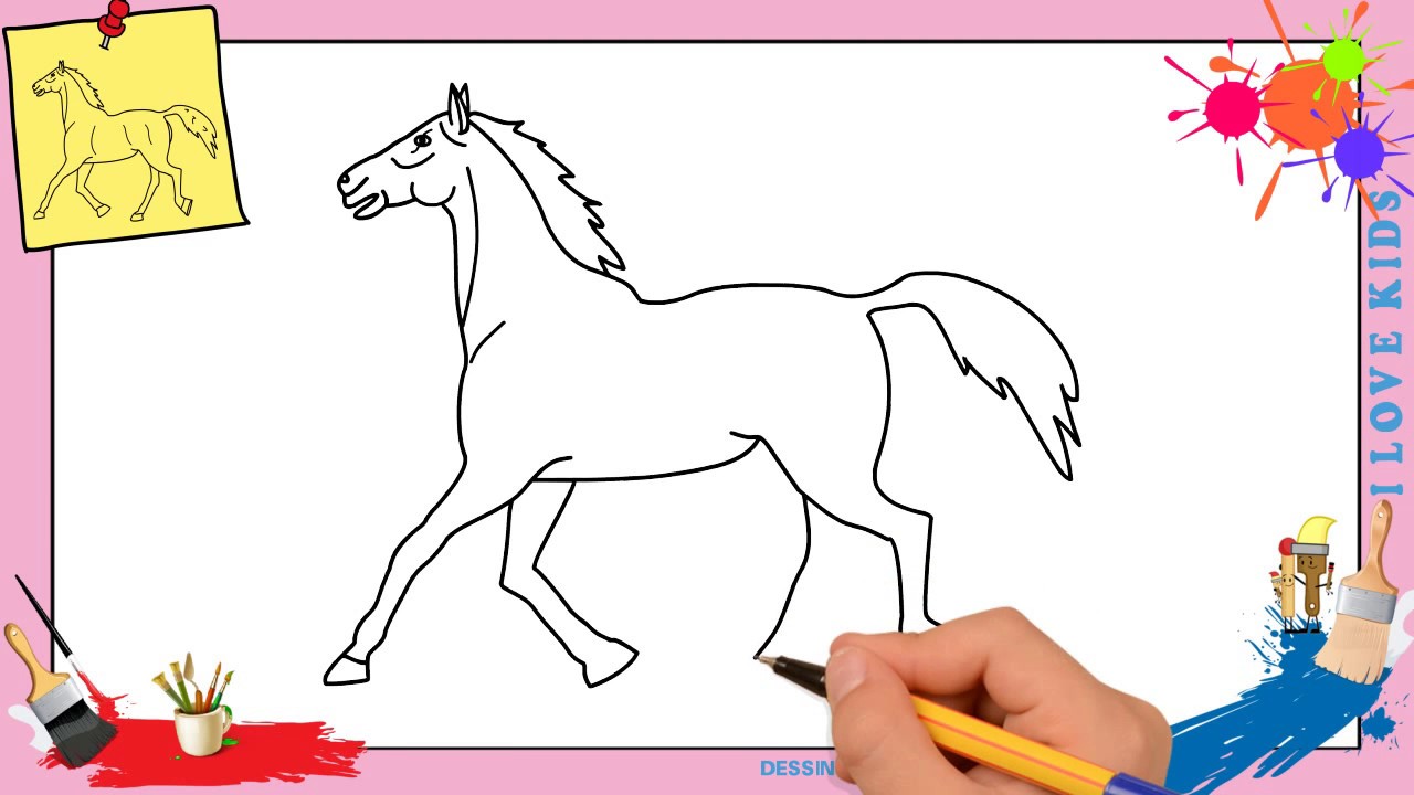 Dessin Cheval 3 Facile Comment Dessiner Un Cheval Facilement Etape Par Etape