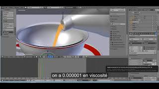 making of cup of tea : fluid simulation