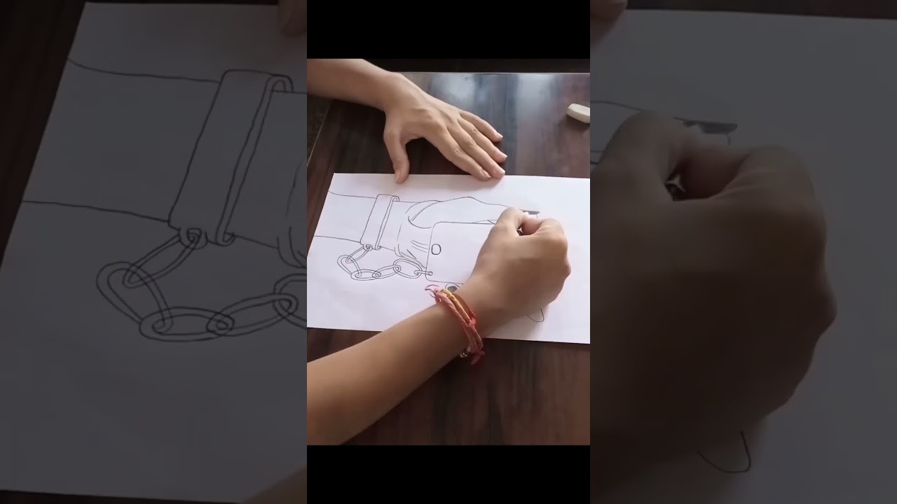 Mobile Addiction 🥺 unique deep meaning drawing ✨