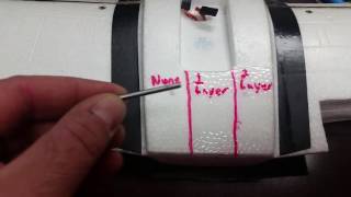 Foam plane laminate strength demonstration