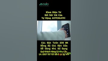 🔹 Cửa trượt tự động AVODO – Chạm nhẹ mở ngay, an toàn & tiện lợi!