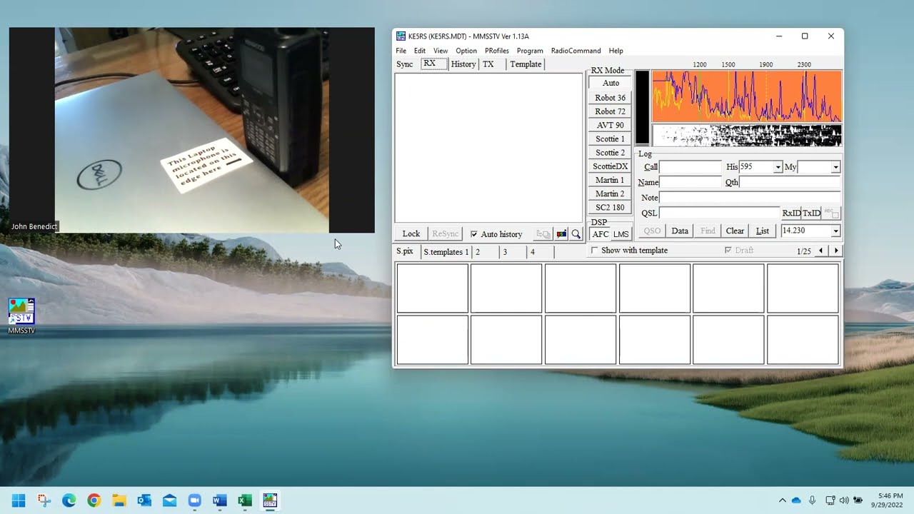 Receiving SSTV using a Laptop with Your Handy-Talkie