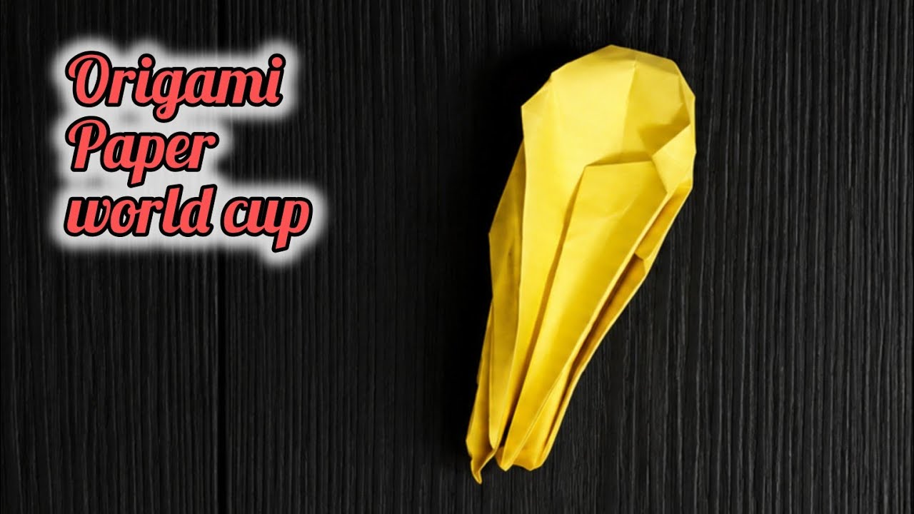 How to make origami paper world cup | Origami paper world cup