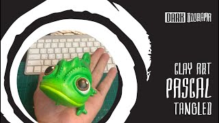 Air Dry Clay Sculpture : Pascal in Tangled