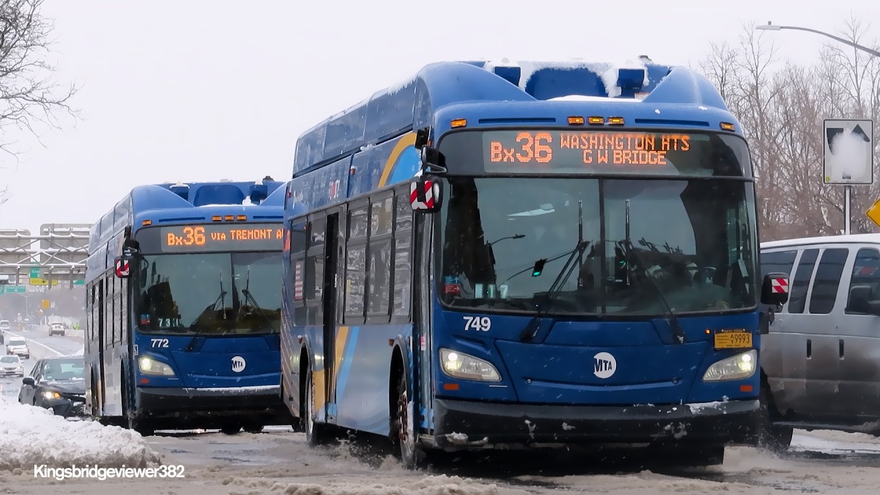 MTA New York City Bus: 2017 New Flyer XN40 Xcelsior CNG 749 & 772