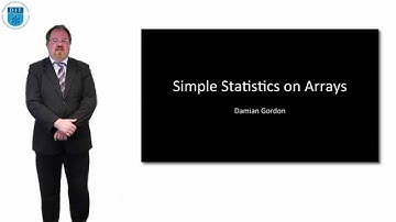 Python: Simple Statistics on Arrays