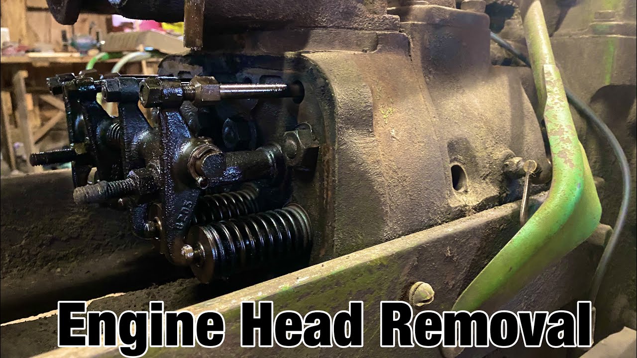 John Deere B engine head removal YouTube