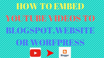 How to embed Videos to Blogspot,Wordpress or Any Website - Bangla Tutorial.