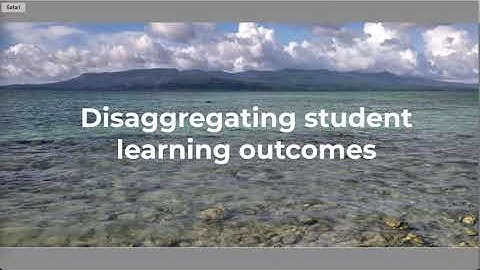 Disaggregating student learning outcomes using Canvas and Data Studio