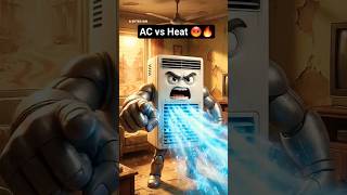 AC vs Heat Battle 🔥❄️ | Funny Animation Video Hindi  #shorts #shortsfeed #viral