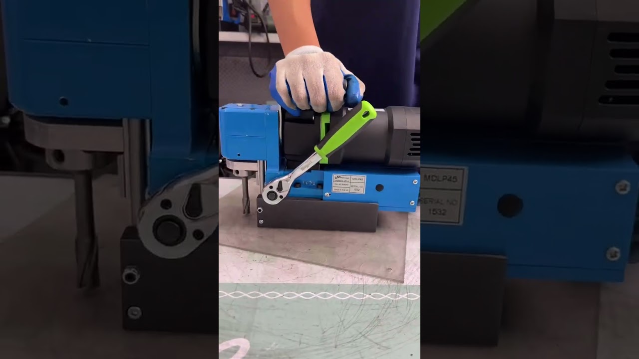 British Mag small horizontal magnetic drill machine.