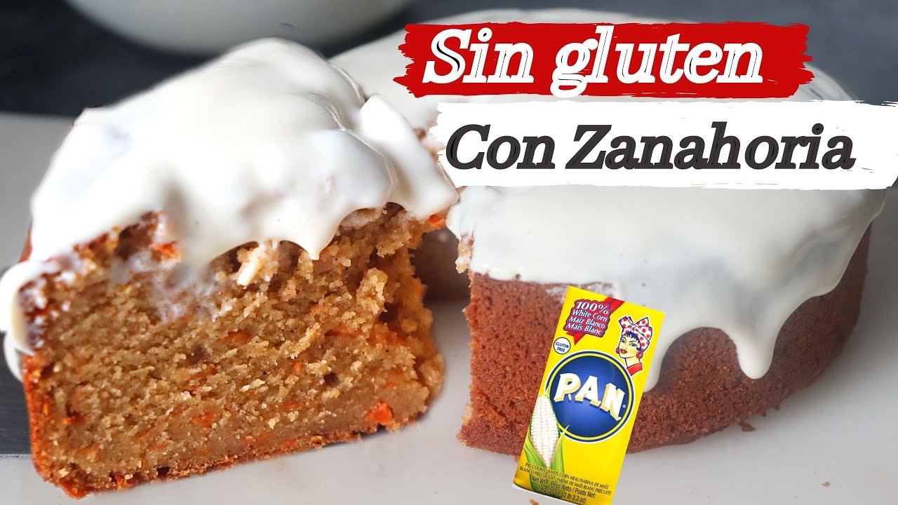 🥕UN POCO DE HARINA PAN Y 1 ZANAHORIA ,tienes un BIZCOCHO SIN GLUTEN  ESPONJOSO