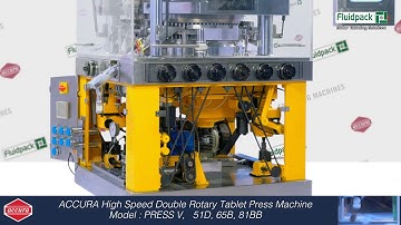 Tablet Press Machine - ACCURA ACT-V Pill Press Double Rotary High Speed