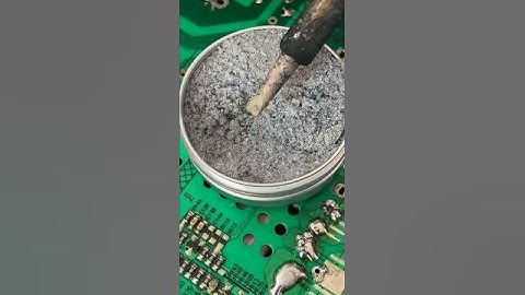 how to clean soldering iron tip. #solderingtutorial #solderingtool #solderingtips #diy #howto
