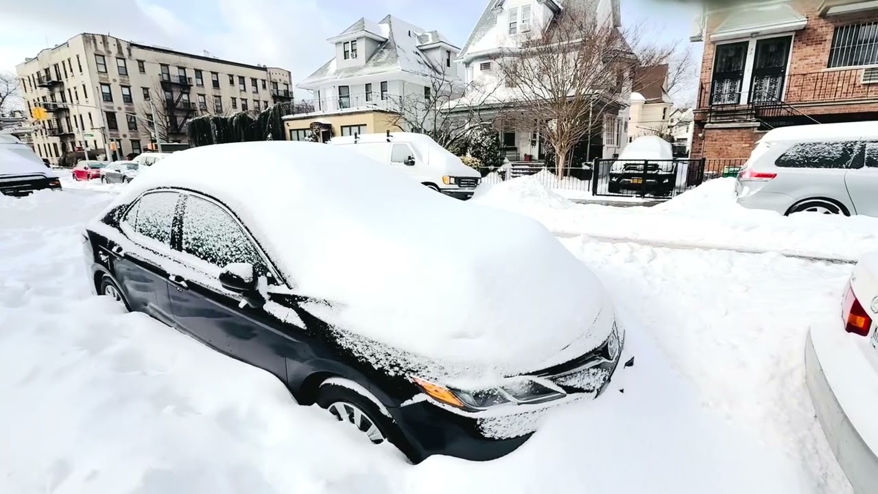 Heavy Snow Storm New York City ❄️❄️ in snowfalls 25-01-2026 nyc snow walk 