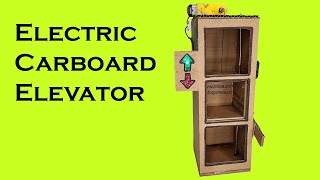 كيفية صنع مصعد كهربائي من الورق المقوى